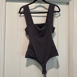 Chic Charcoal Bodysuit